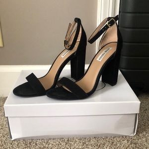 Suede Block Heels